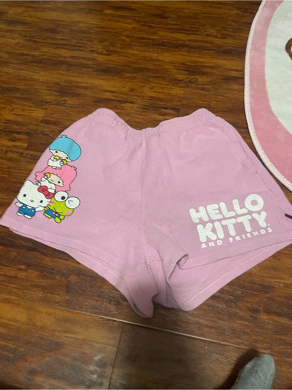 Sanrio Hello Kitty & Friends Pink High Waist Shorts size large